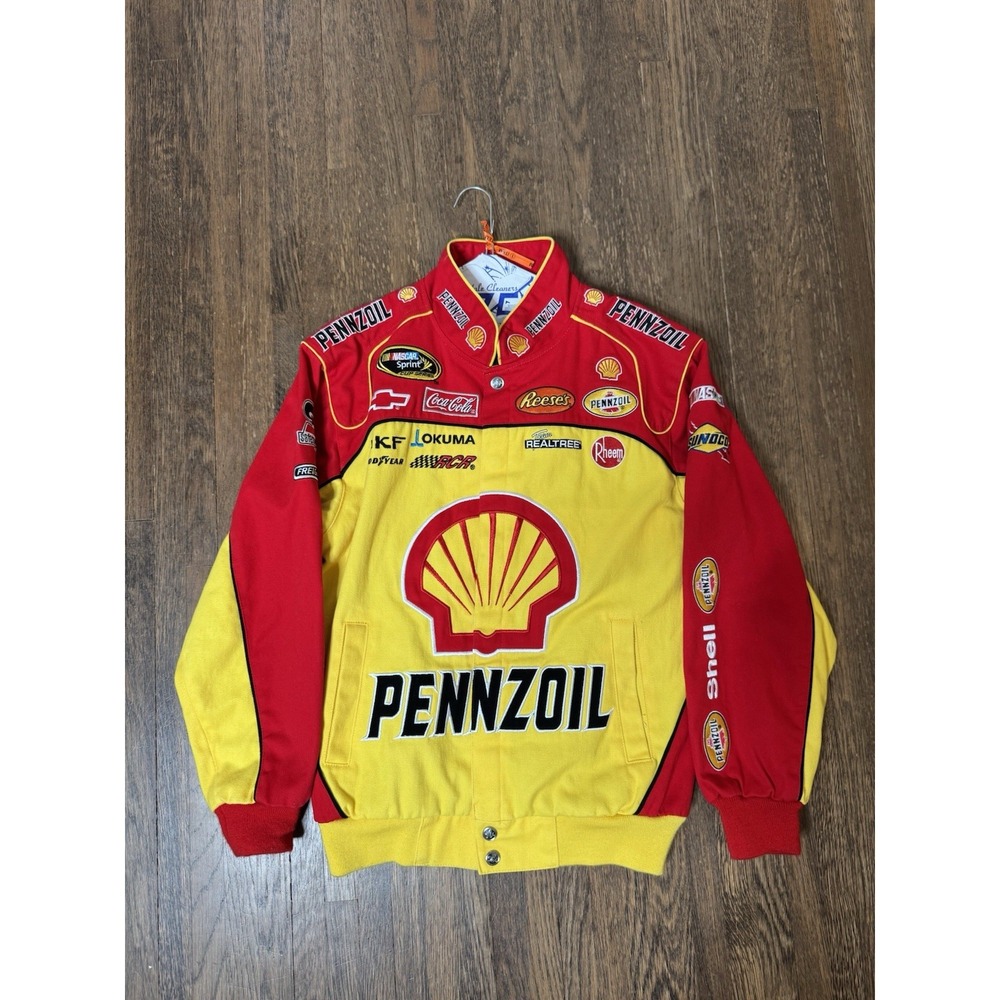 Vintage Kevin Harvick #29 Pennzoil Shell NASCAR Racing Jacket Chase Authentics S